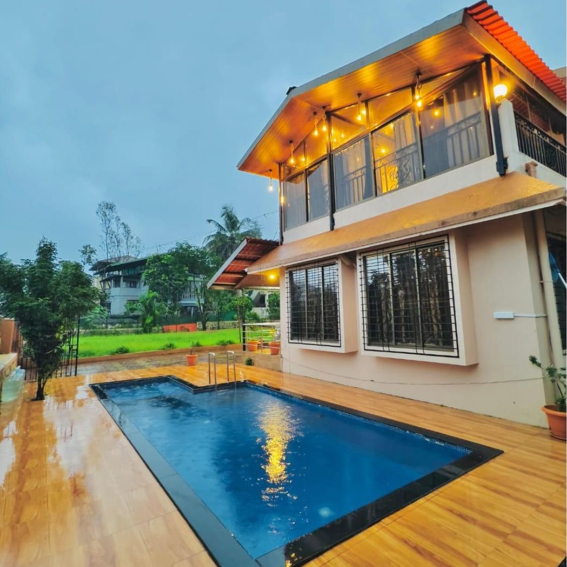 Villa in Lonavala with Private Cricket Turf and Pool