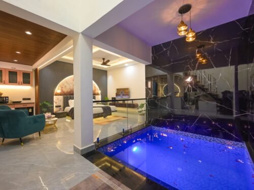 Luxury 1BHK Couple Suite in Lonavala with Private Pool