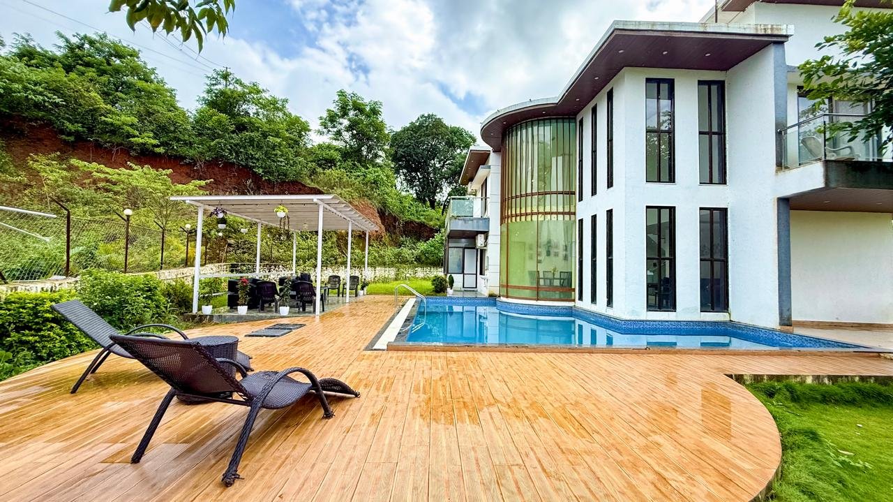 Villa in Pawna with Private Pool and Cricket Turf