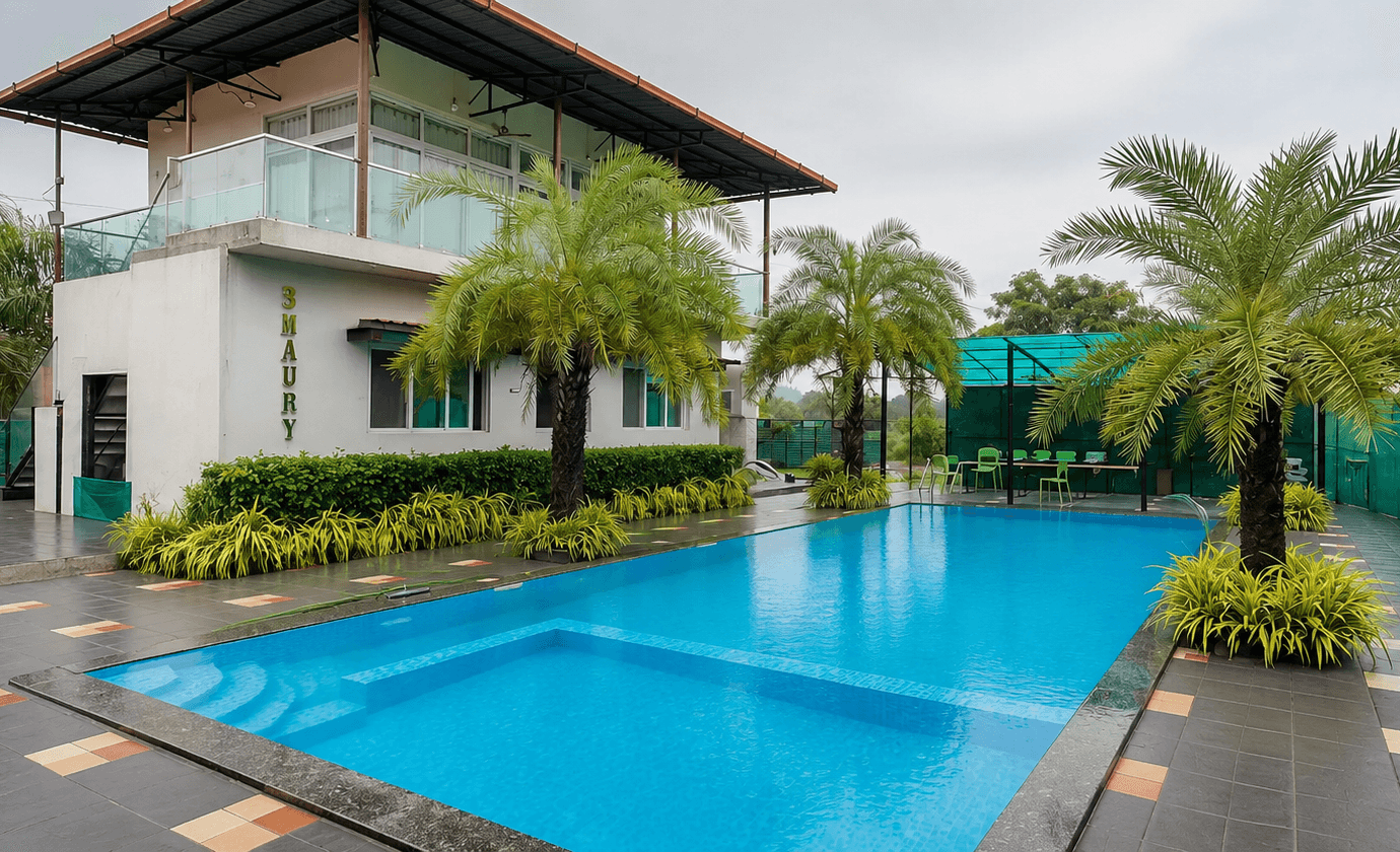 4BHK Stone Villa in Panvel with Private Pool